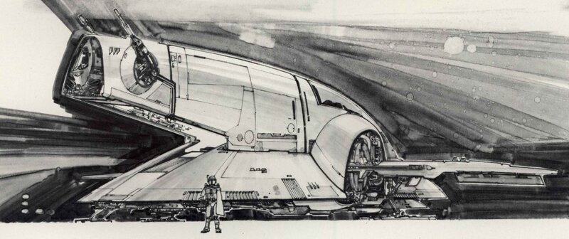 Star Wars concept art sketch