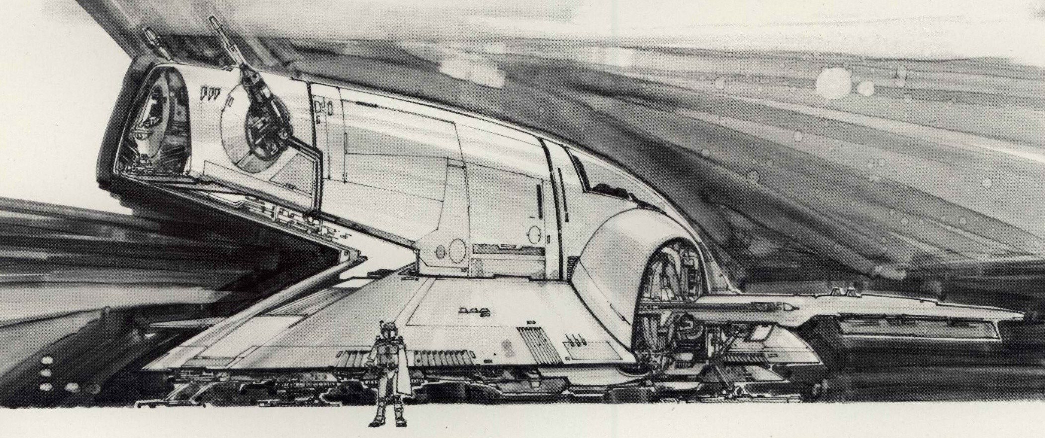 Star Wars concept art sketch