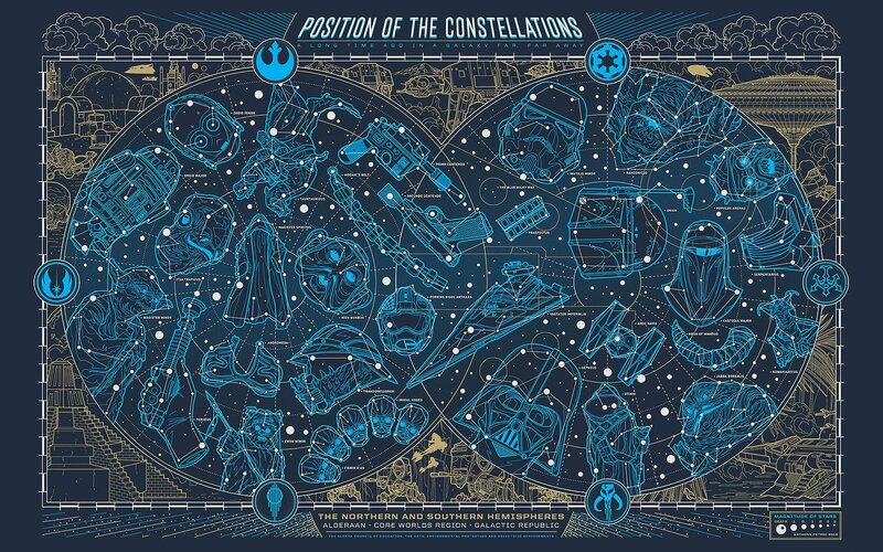Star Wars Constellations Map