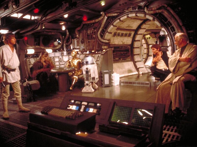 Star Wars crew in cockpit