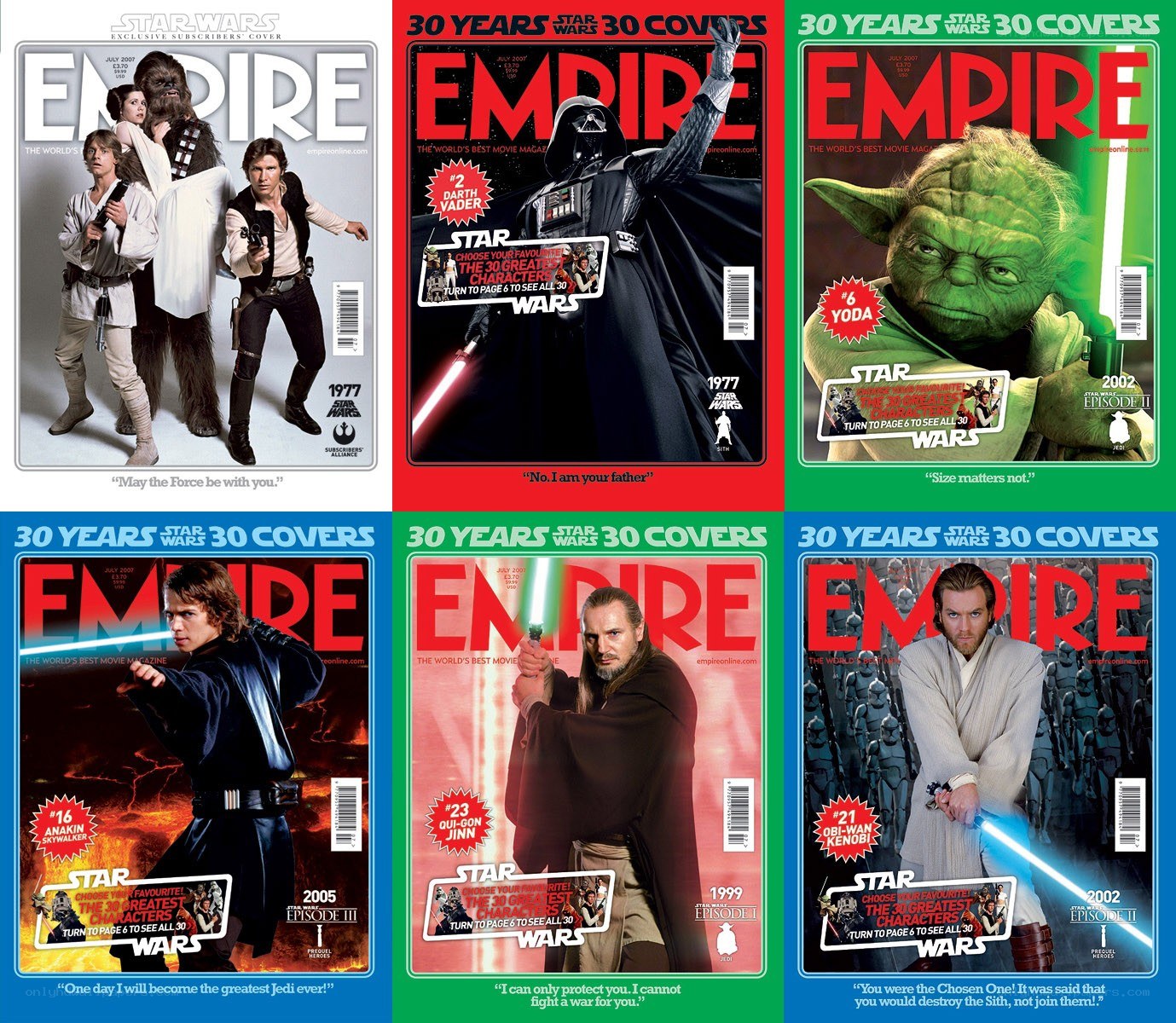 Star Wars Empire magazine covers