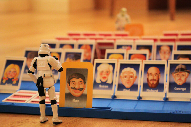 Star Wars figure at Clue game