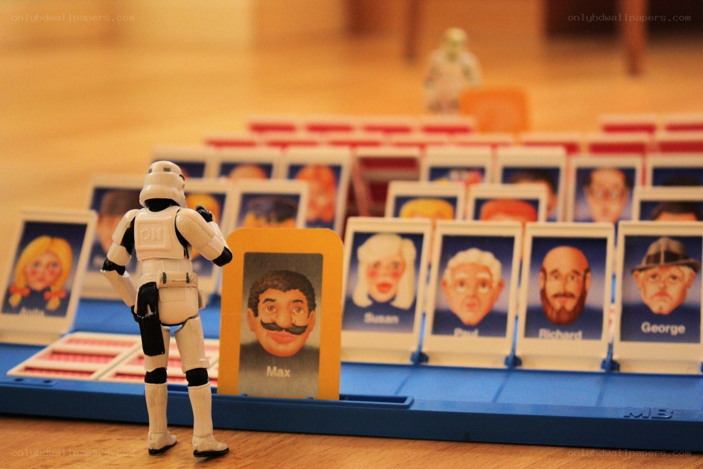 Star Wars figure at Clue game
