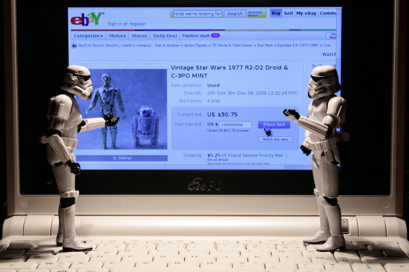 Star Wars figures on eBay