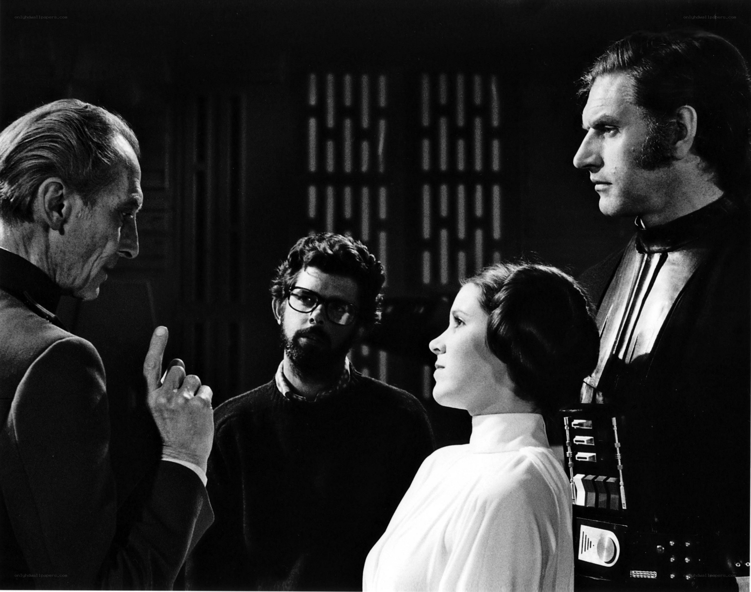 Star Wars film set scene
