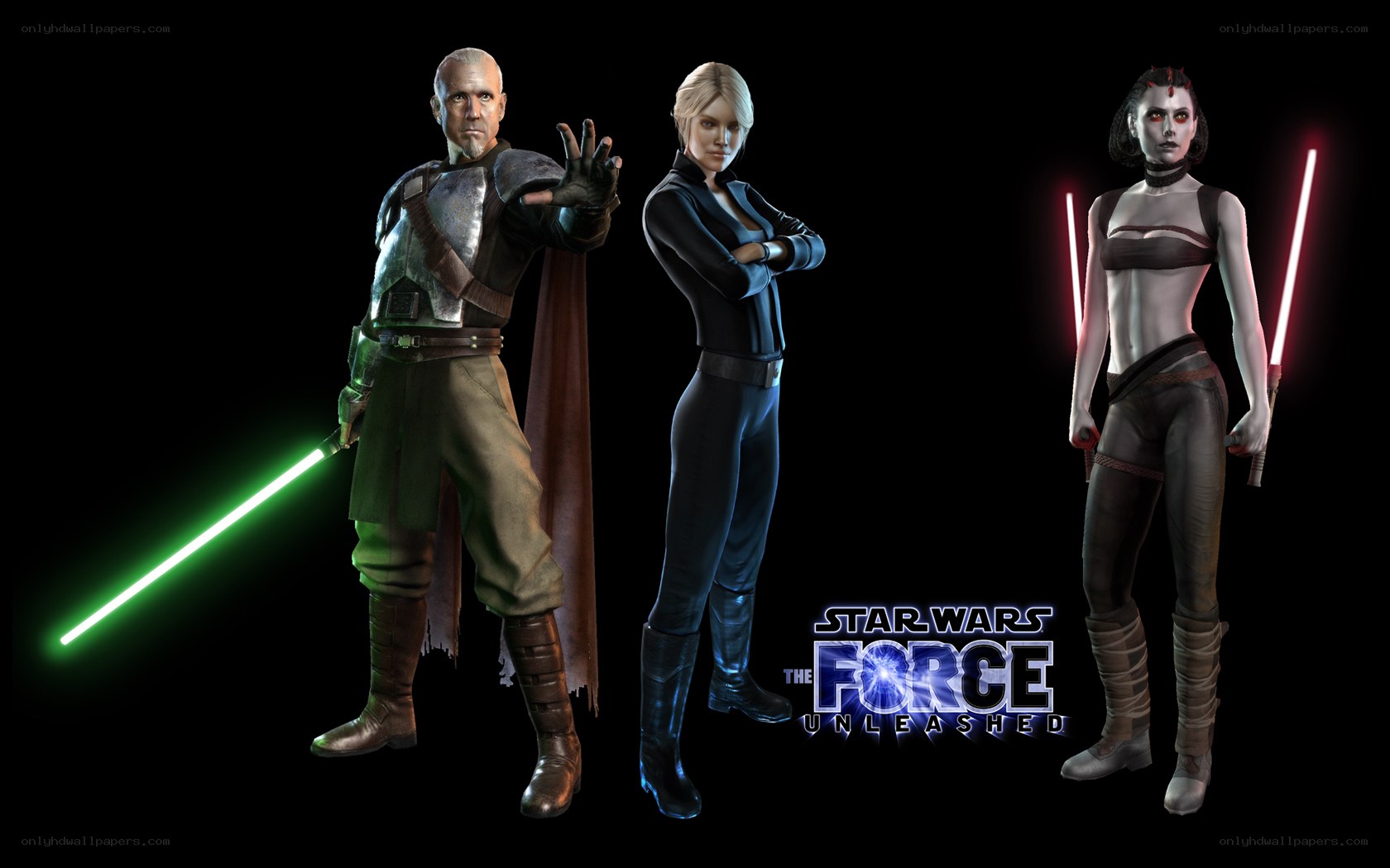 Star Wars Force Unleashed characters