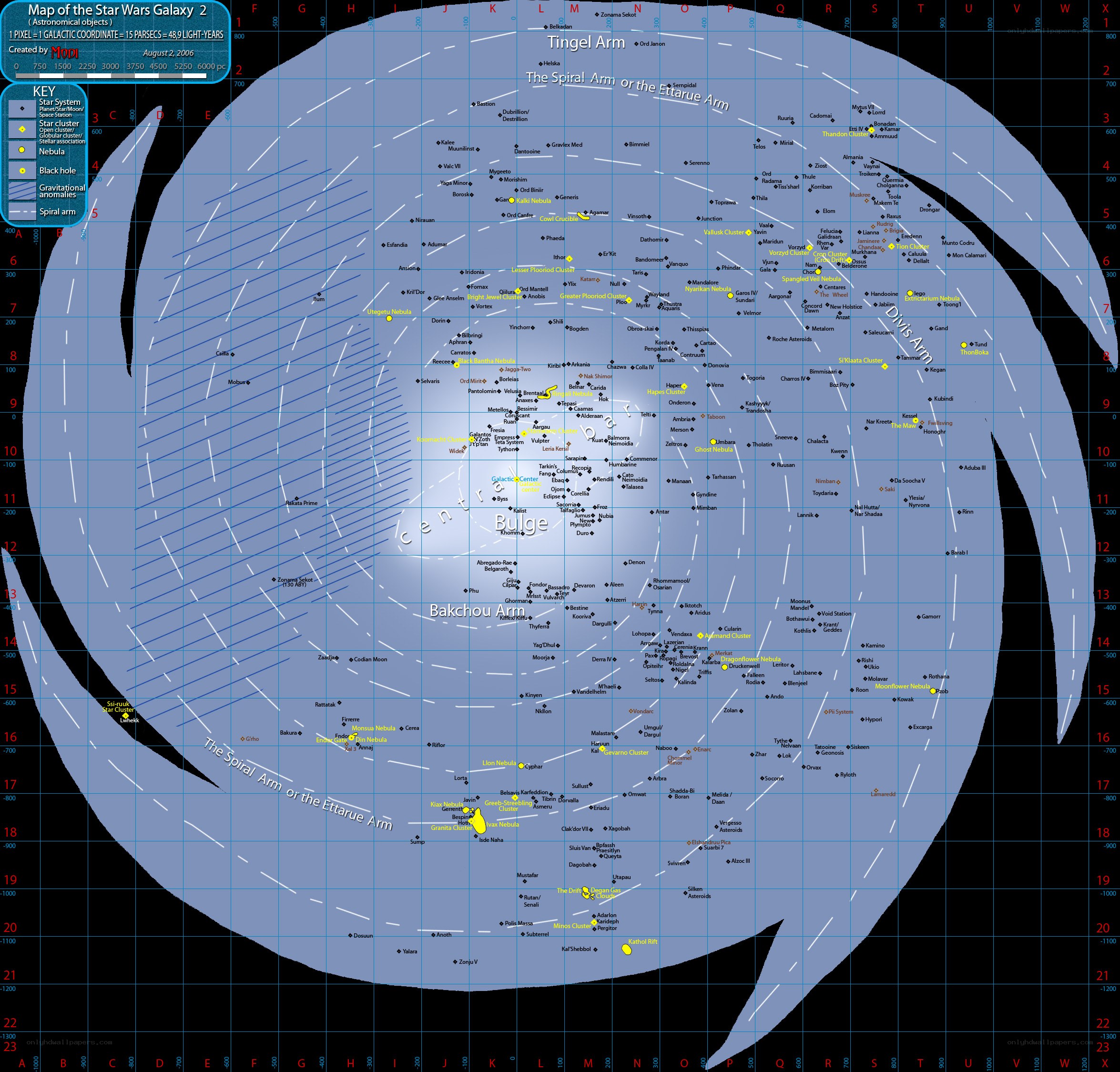 Star Wars Galaxy 2 Map
