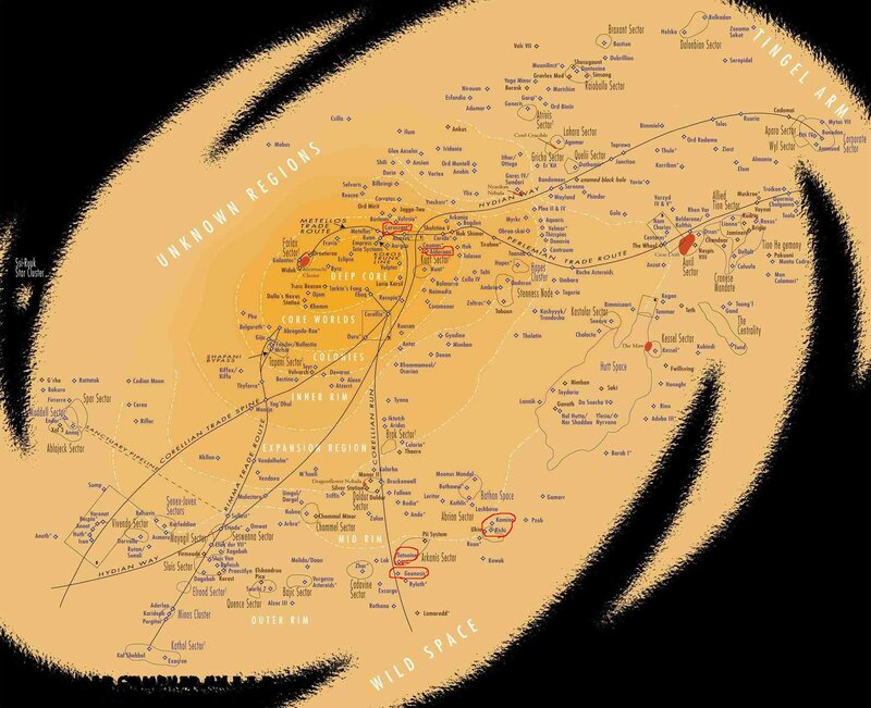 Star Wars galaxy map
