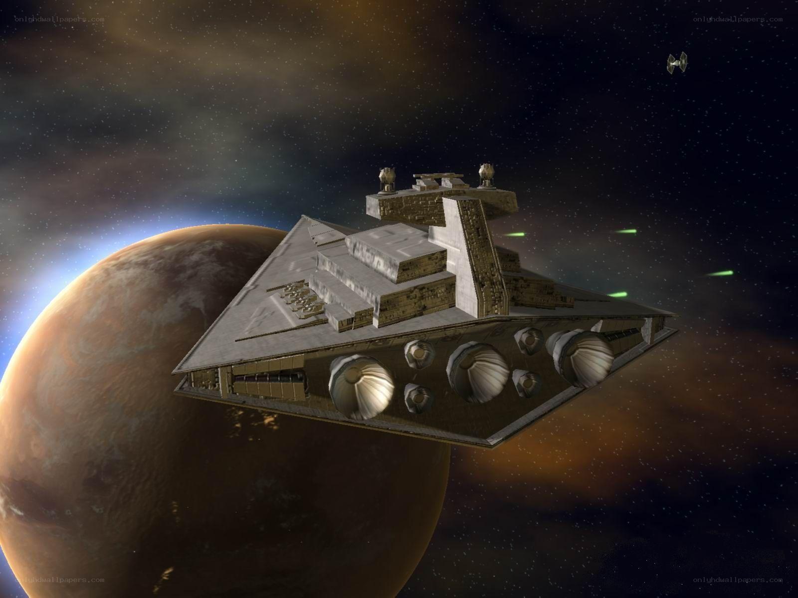 Star Wars Imperial ship in space