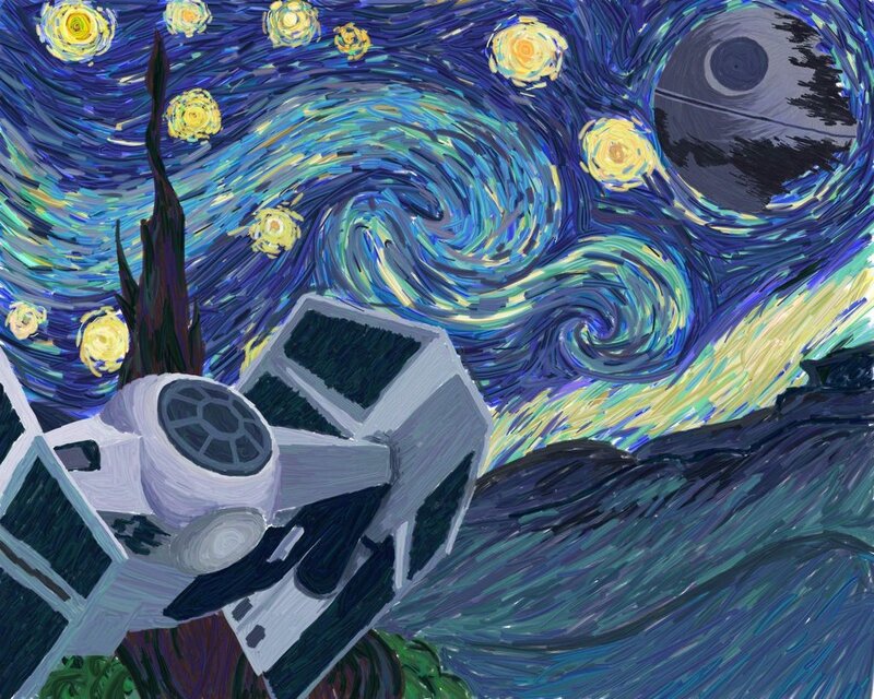 Star Wars in Starry Night