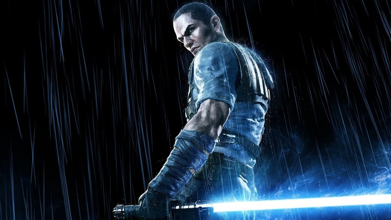 Star Wars Jedi in the rain