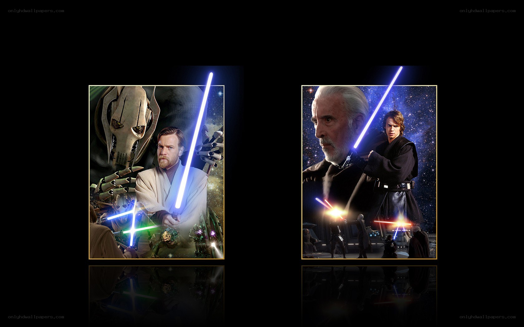 Star Wars lightsaber duels