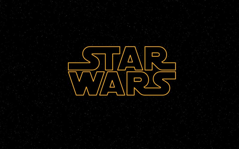Star Wars Logo — Black, Cosmic, Night, Vector Art, Stars