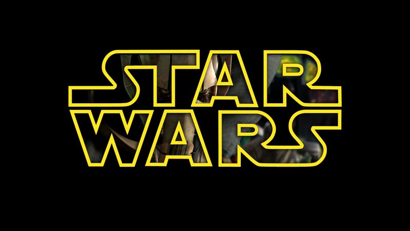 Star Wars Logo — Black, Dramatic, Digital Art