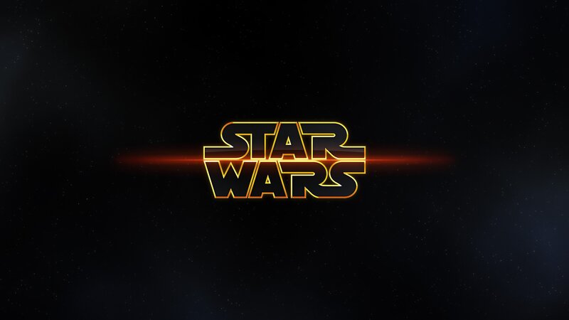 Star Wars Logo — Black, Dramatic, Night