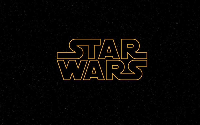 Star Wars Logo — Black, Dramatic, Night, Vector Art, Stars, Yellow