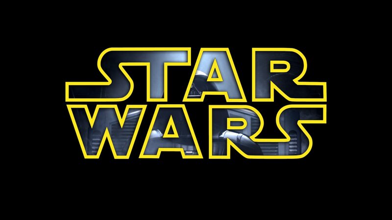 Star Wars Logo — Black, Dramatic, Vector Art