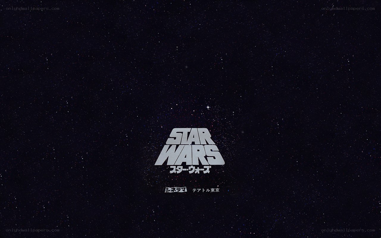 Star Wars logo on starfield