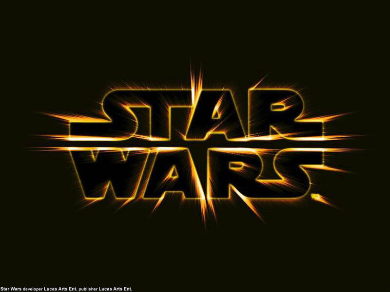 Star Wars logo with glowing effect