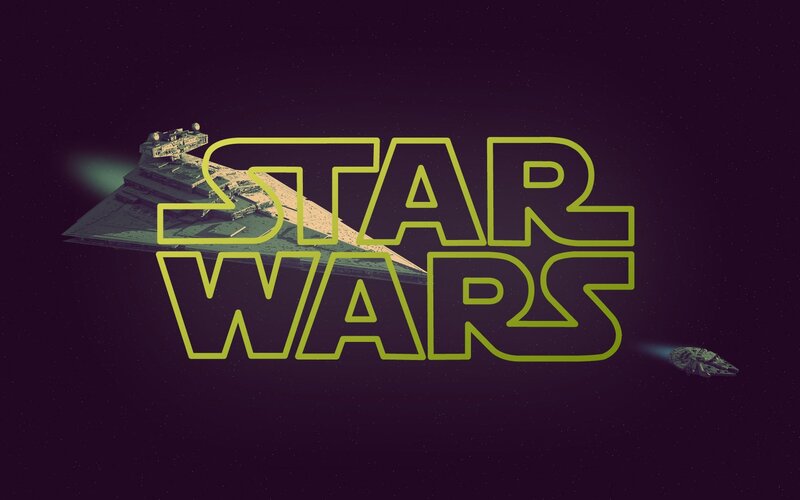 Star Wars Logo with Ships