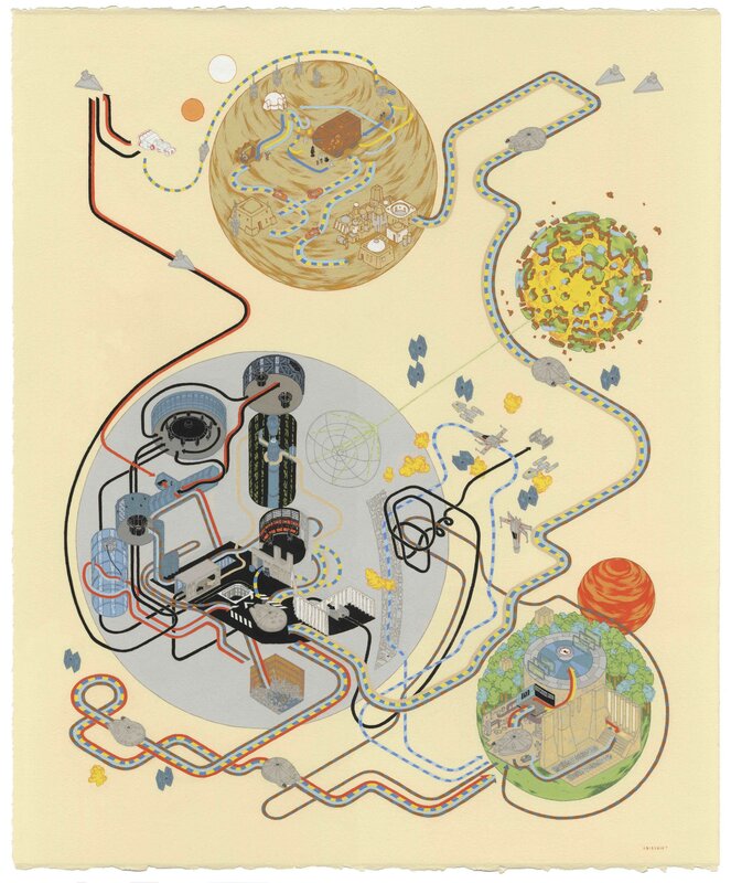 Star Wars map illustration