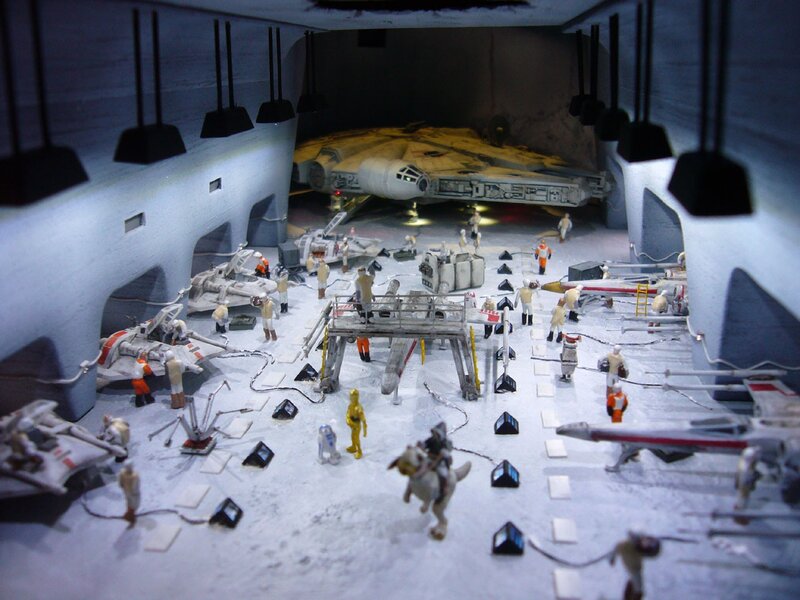Star Wars model diorama