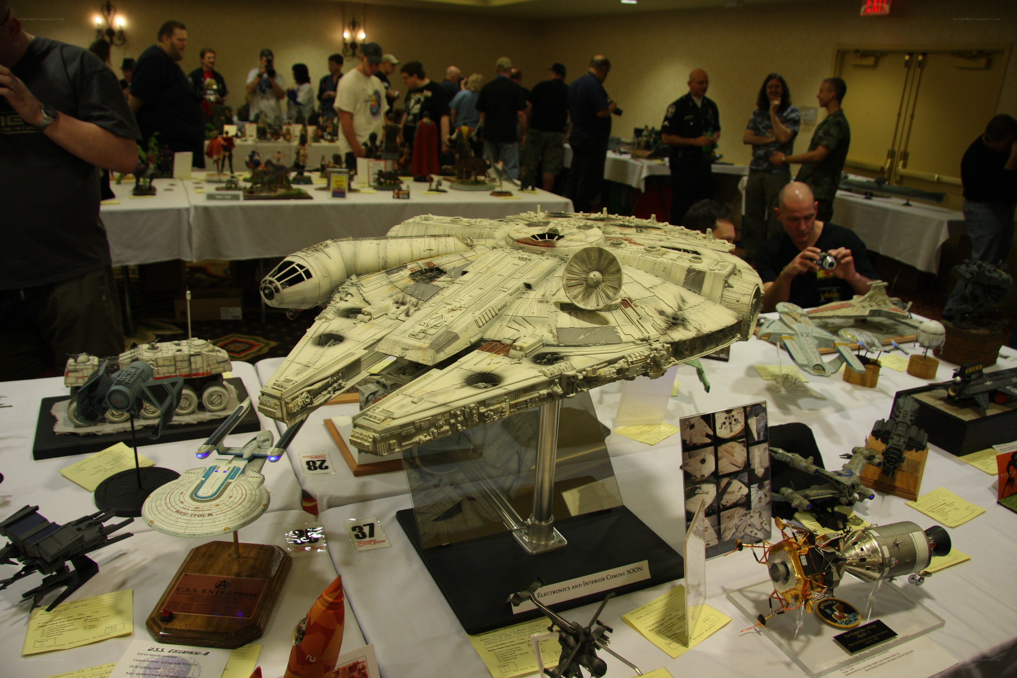 Star Wars model display at convention