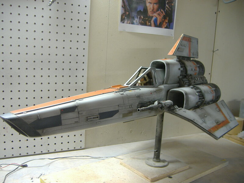 Star Wars model on display