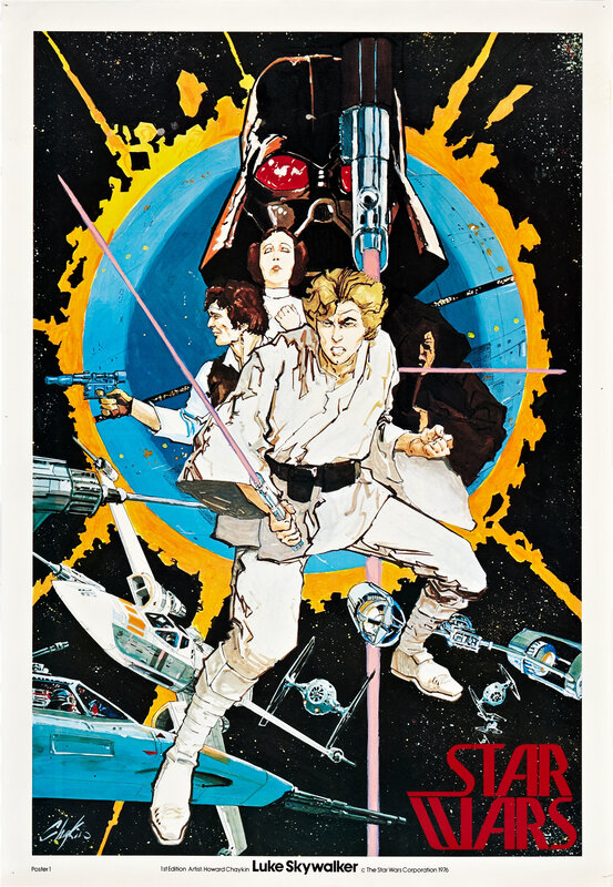 Star Wars movie poster art
