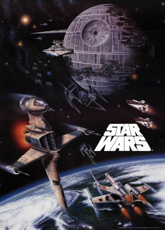 Star Wars movie poster art