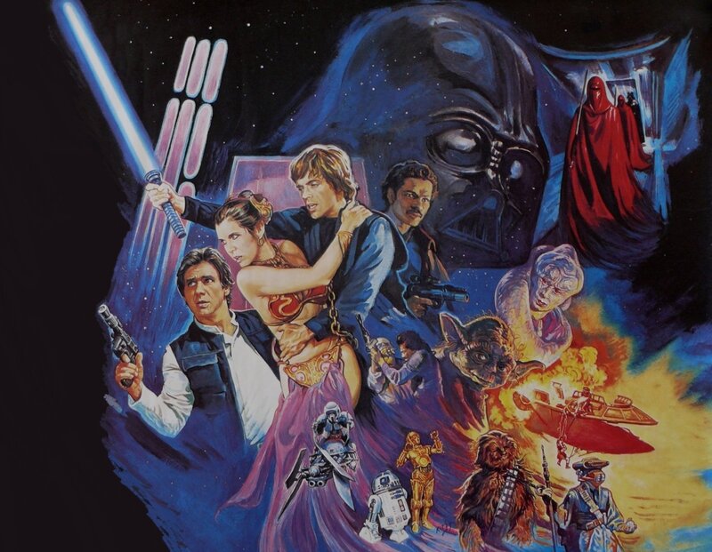 Star Wars movie poster art