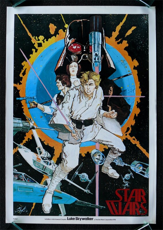 Star Wars movie poster art