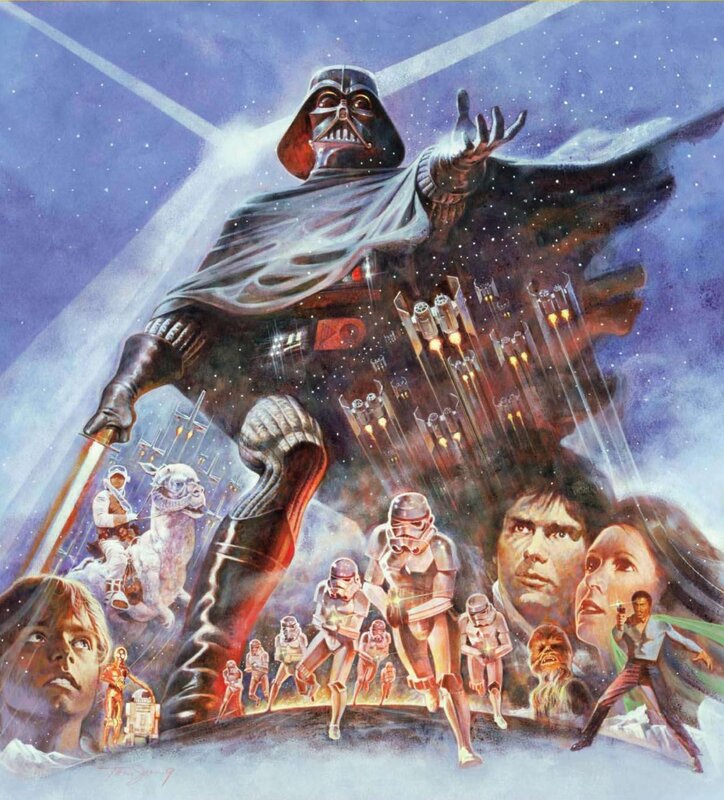 Star Wars movie poster art