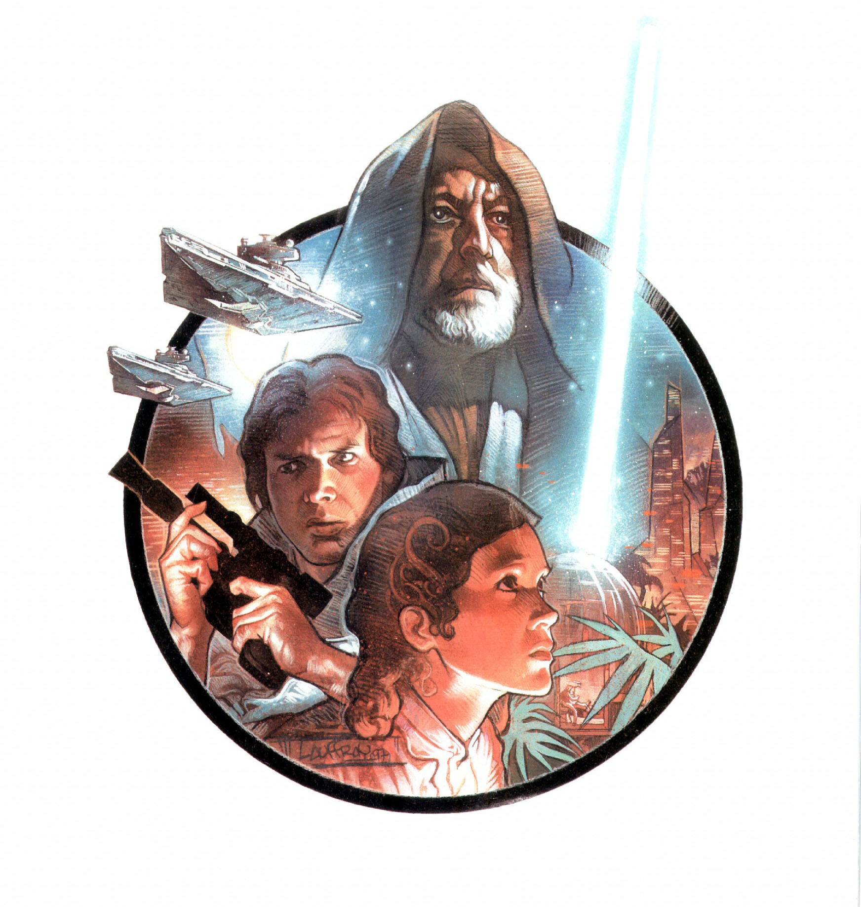 Star Wars movie poster art