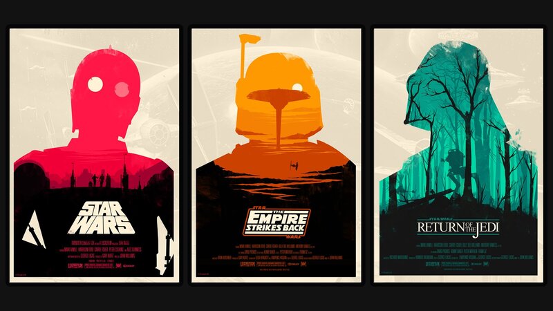 Star Wars Movie Posters — Red