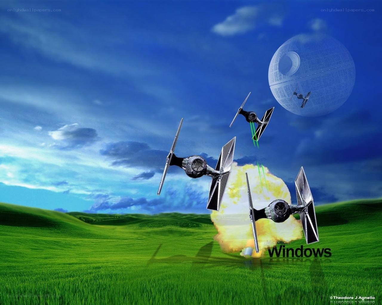 Star Wars on Windows desktop