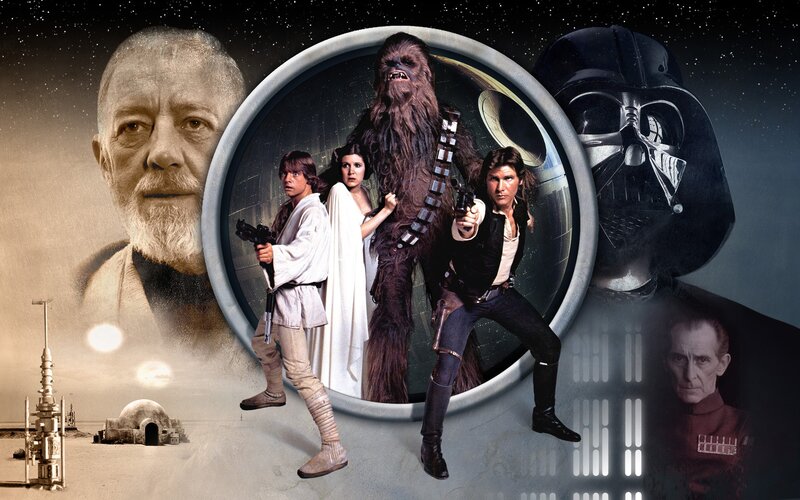 Star Wars original trilogy collage