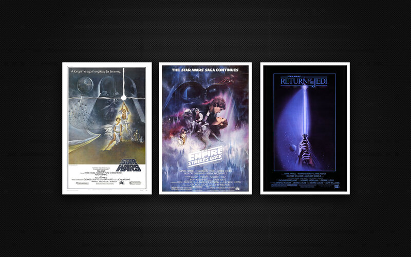 Star Wars original trilogy posters