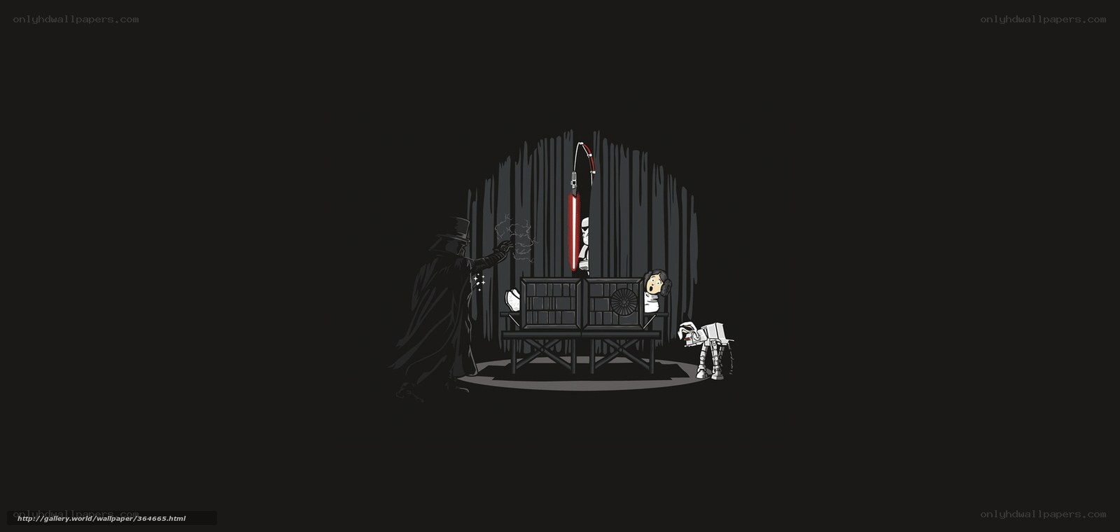 Star Wars parody scene