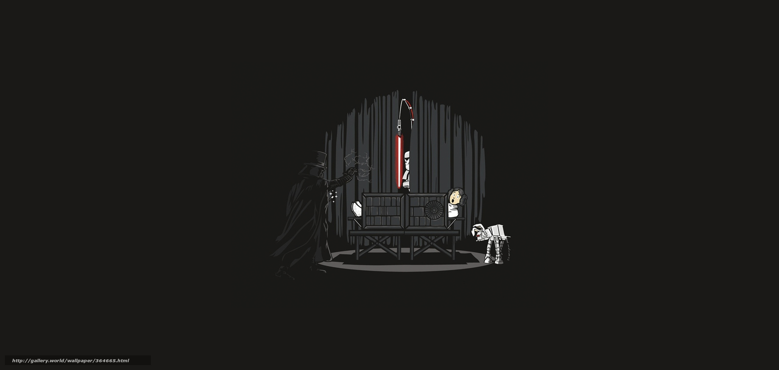 Star Wars parody scene