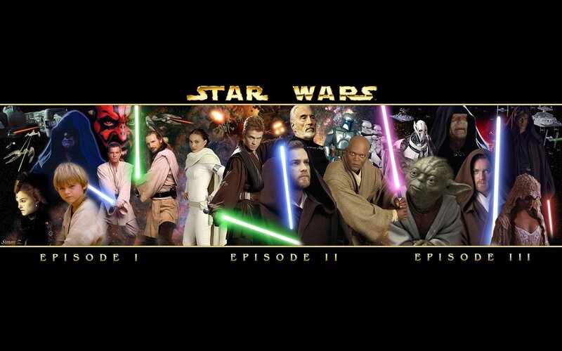 Star Wars prequel trilogy collage
