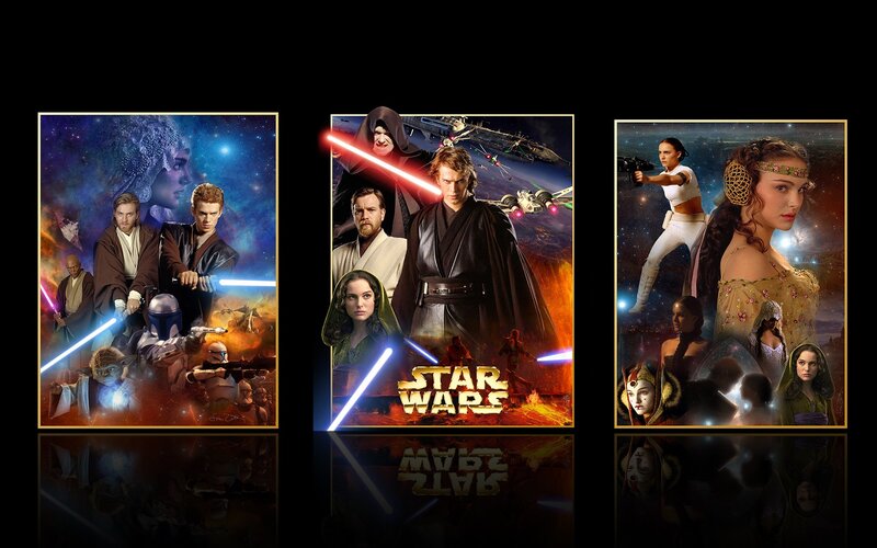 Star Wars prequel trilogy posters