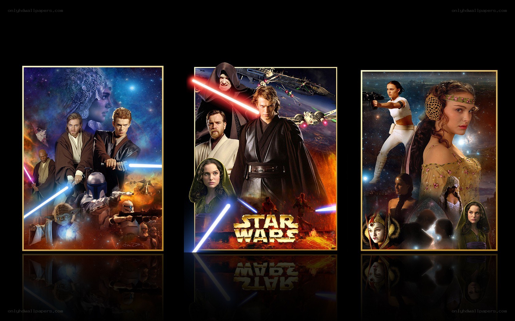 Star Wars prequel trilogy posters