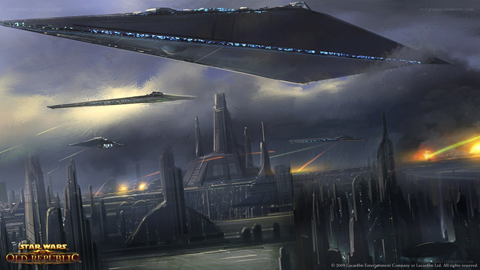 Star Wars Republic battle scene