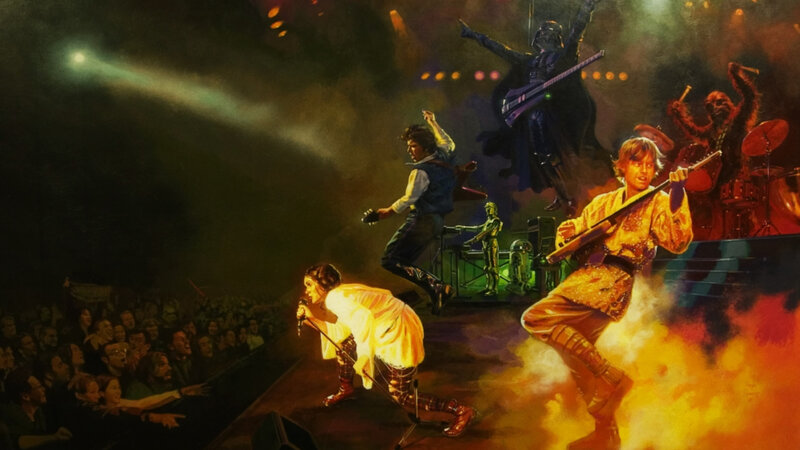 Star Wars rock concert illustration