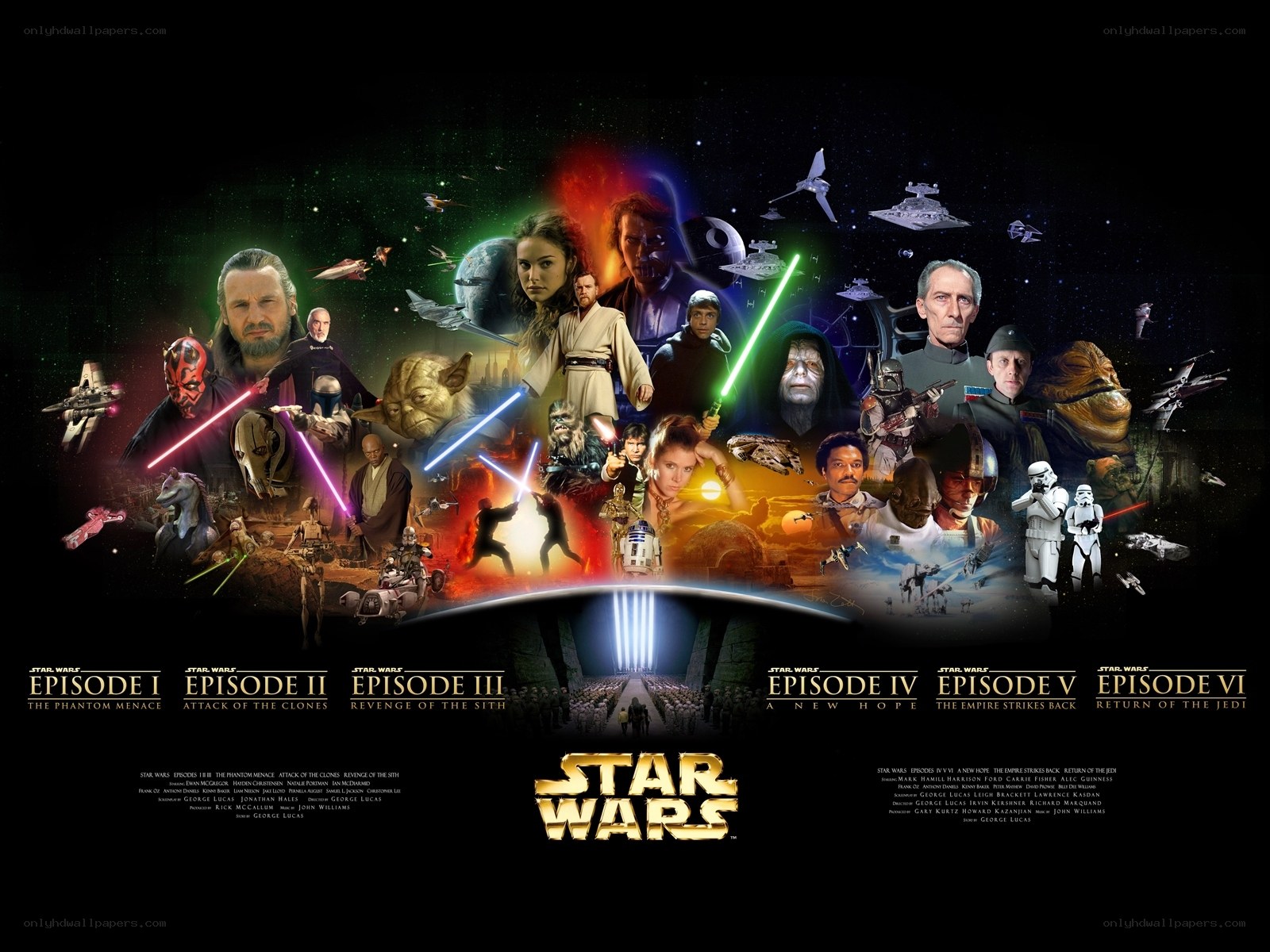 Star Wars saga poster
