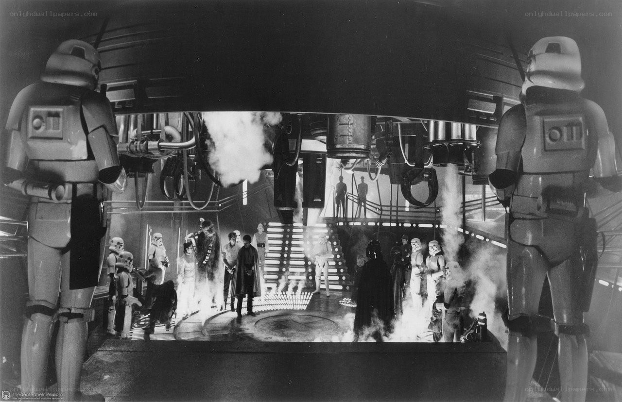 Star Wars scene with stormtroopers