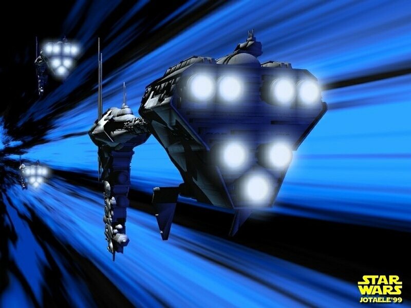 Star Wars Ships in Formation