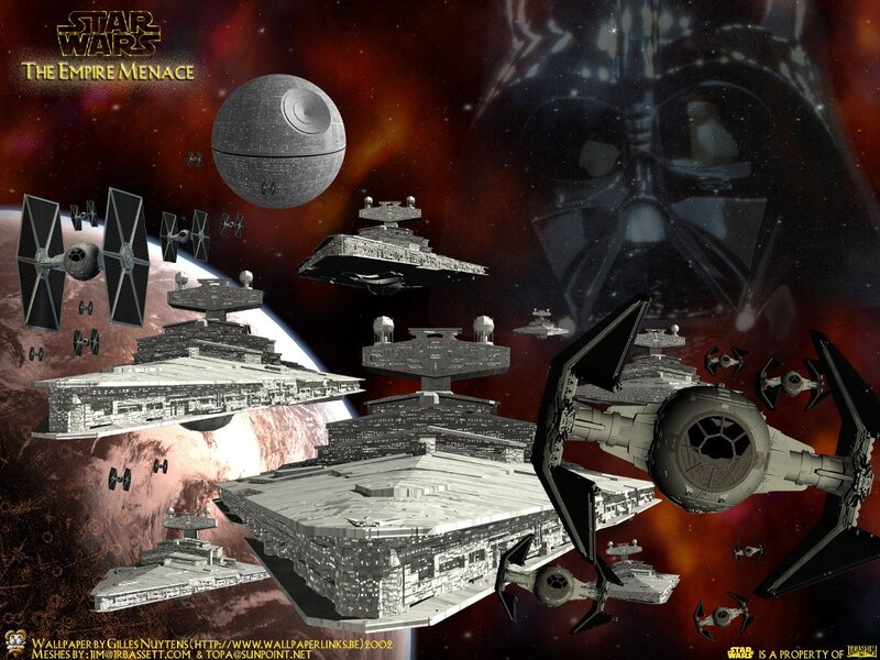 Star Wars Ships in Space — Red