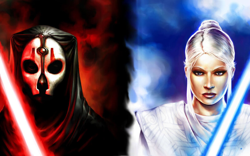 Star Wars Sith and Jedi duel